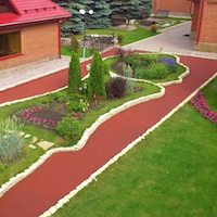Покрытие из резины для дачи Резиновые покрытия для дачного участка
